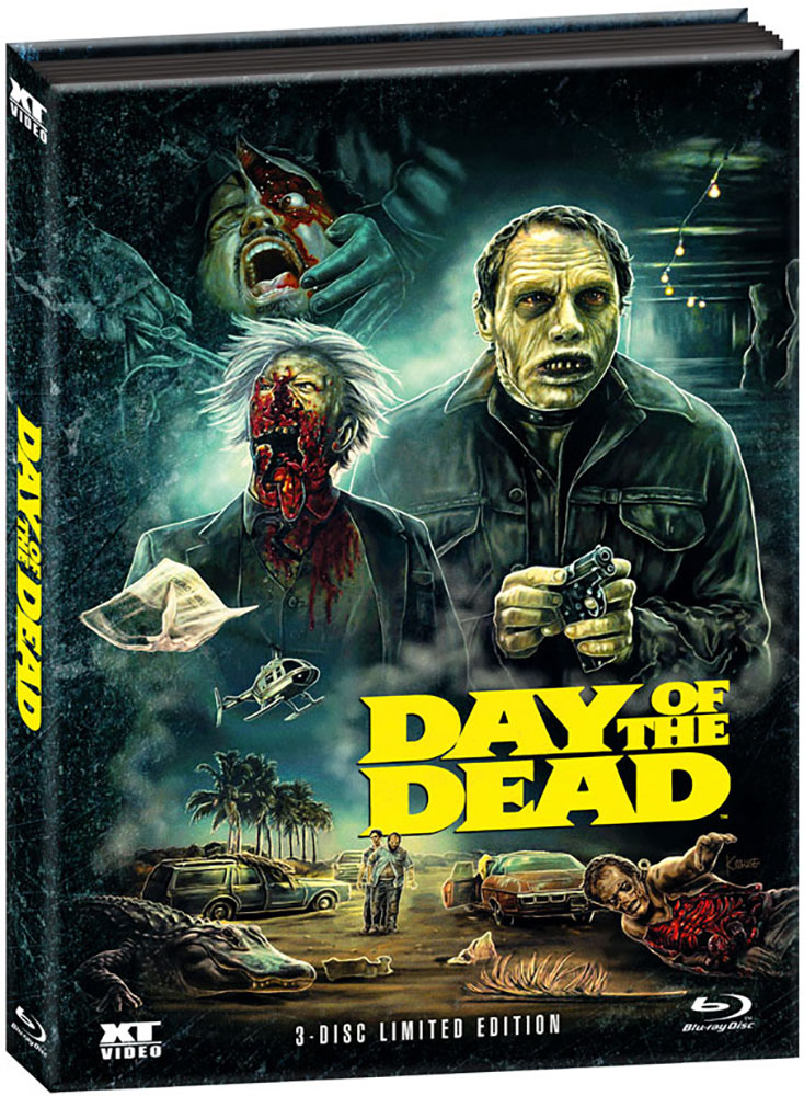Zombie 2 - Day Of The Dead - Motiv #1 - Mediabook (Wattiert) (Blu-Ray+2DVD) (3Discs) - Limited 1000 Edition