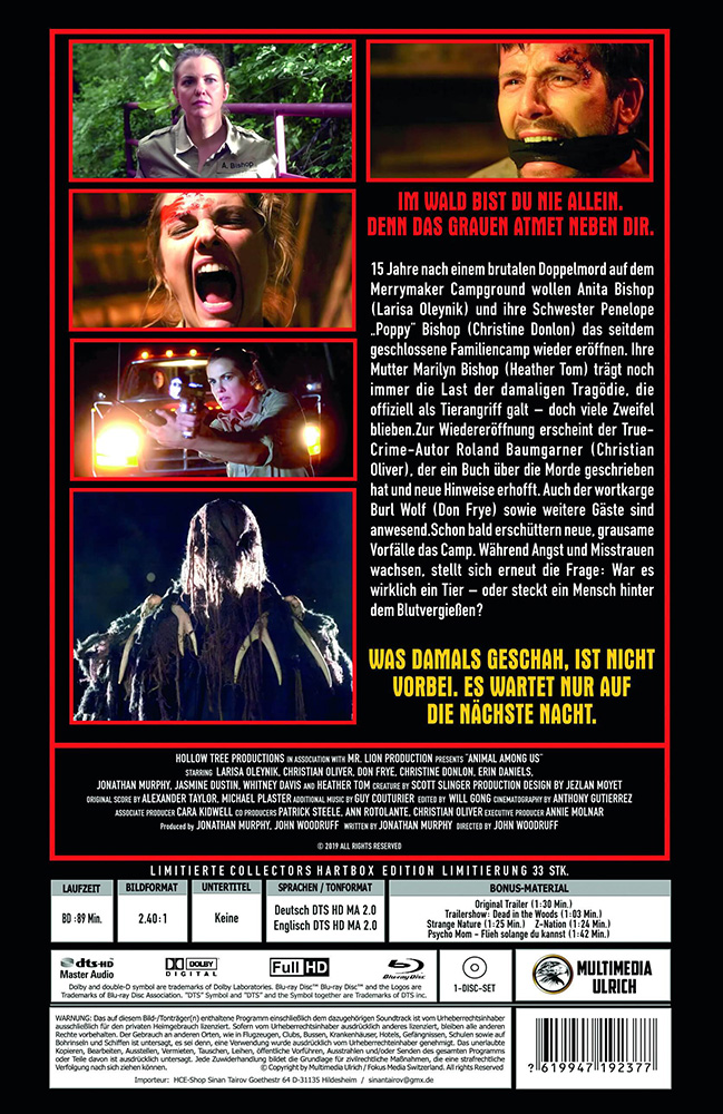 Dont go in the Woods (Blu-Ray) - große Hartbox - Limited 33 Edition