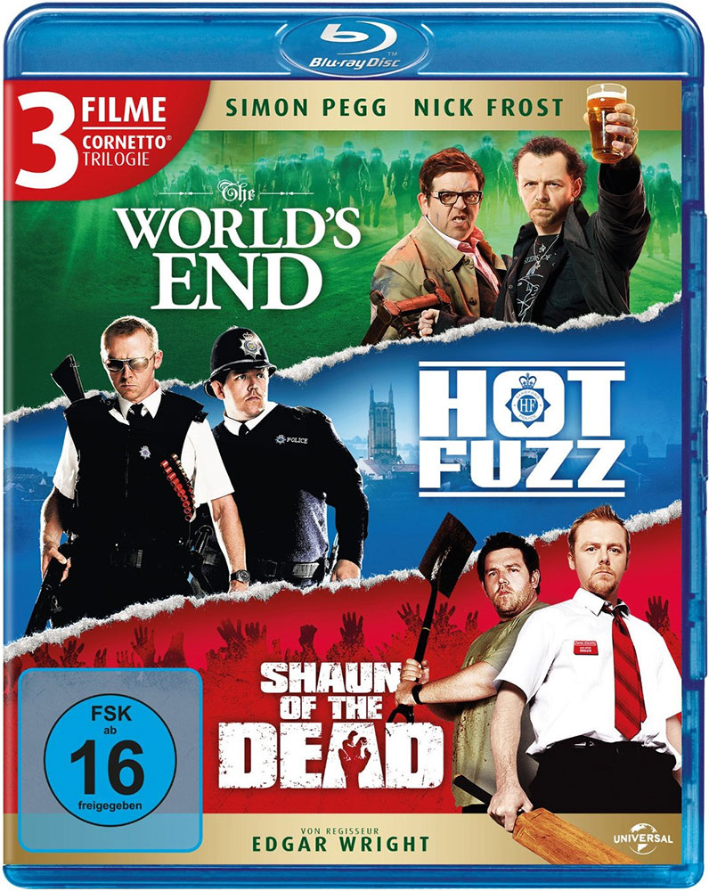 Cornetto Trilogie - The World´s End / Hot Fuzz / Shaun Of The Dead (Blu-Ray) (3Discs)