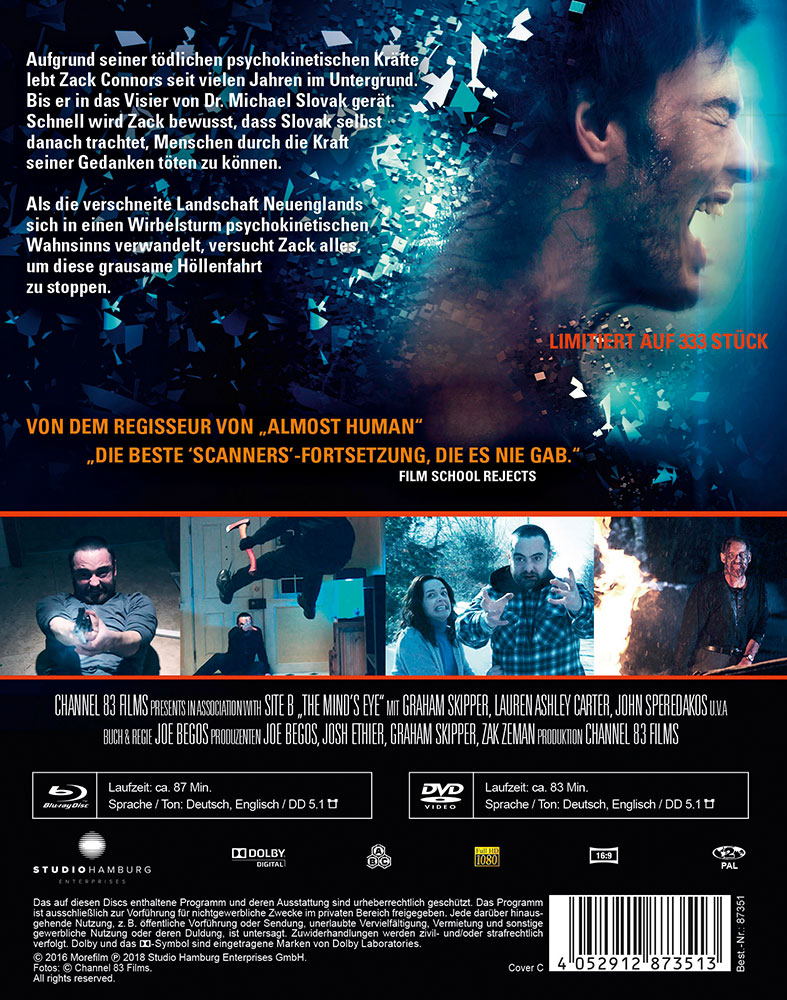 The Minds Eye (Blu-Ray+DVD) - Cover C - Mediabook - Limited 333 Edition