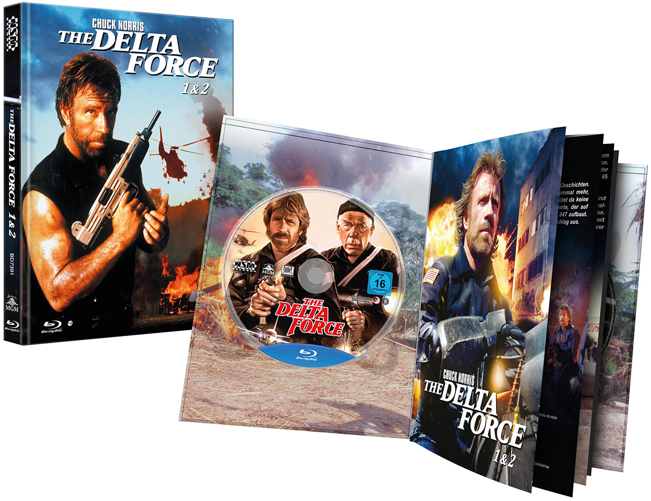 Delta Force 1 & 2 (Blu-Ray) - Mediabook - Limited 666 Edition