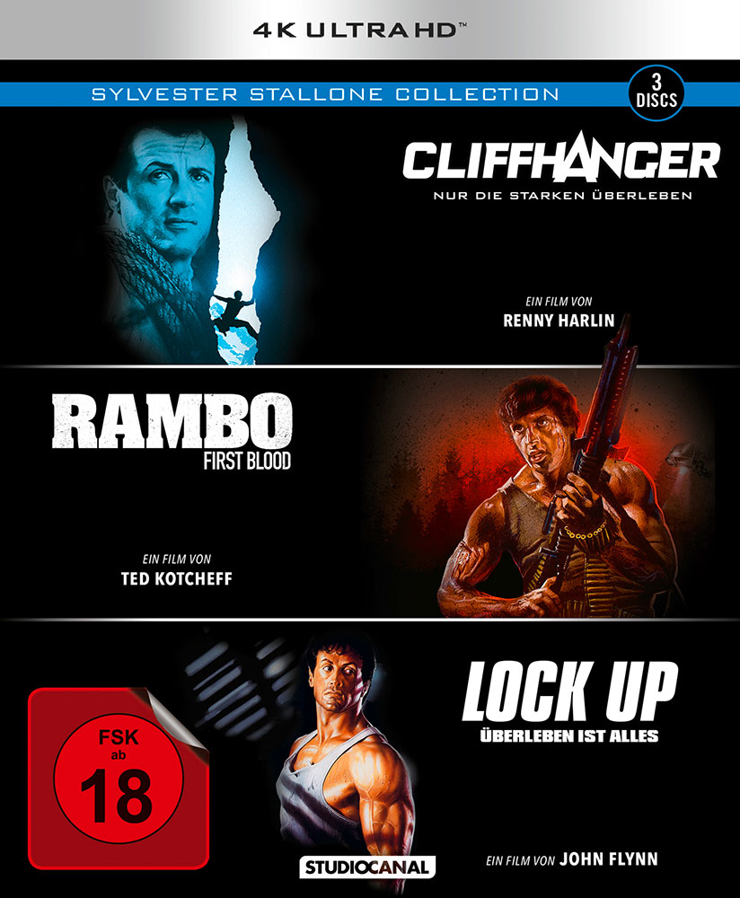 Sylvester Stallone Collection (4K UHD) (3Discs) (Cliffhanger, Rambo & Lock Up) Sylvester Stallone Collection (4K UHD) (3Discs) (Cliffhanger, Rambo & Lock Up)