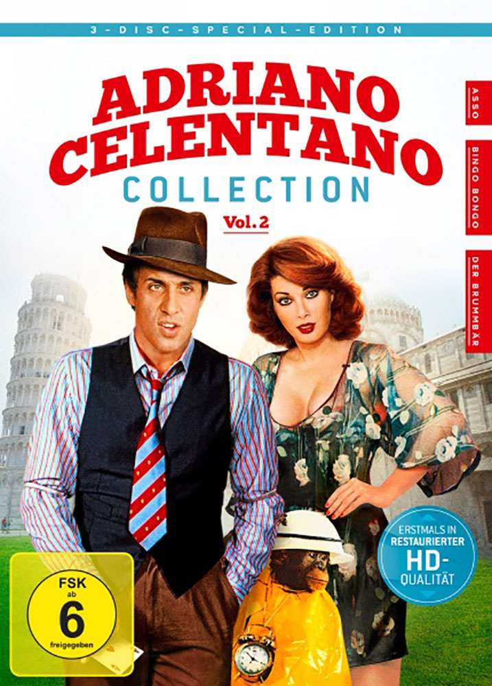 Adriano Celentano - Collection Vol. 2 (3DVD) (Asso, Bingo Bongo & Der Brummbär) Adriano Celentano - Collection Vol. 2 (3DVD) (Asso, Bingo Bongo & Der Brummbär)