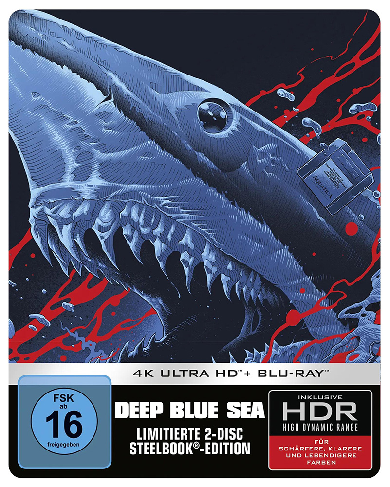 Deep Blue Sea (4K UHD+Blu-Ray) - SteelBook - Limited Edition