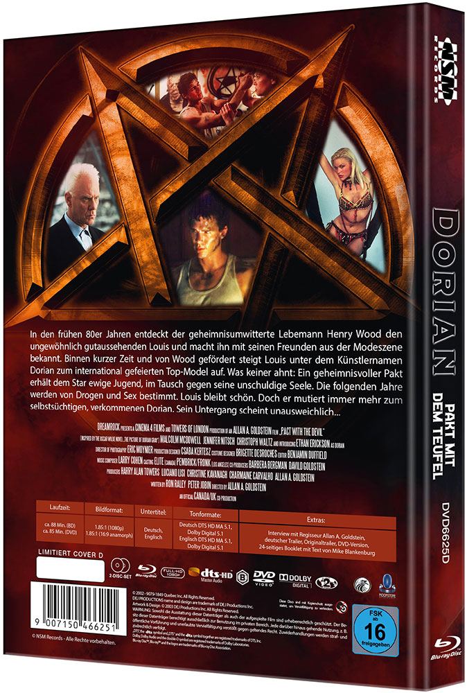 Dorian - Pakt mit dem Teufel (Blu-Ray+DVD) - Cover D - Mediabook - Limited 99 Edition - 2K Remastered Dorian - Pakt mit dem Teufel (Blu-Ray+DVD) - Cover D - Mediabook - Limited 99 Edition - 2K Remastered