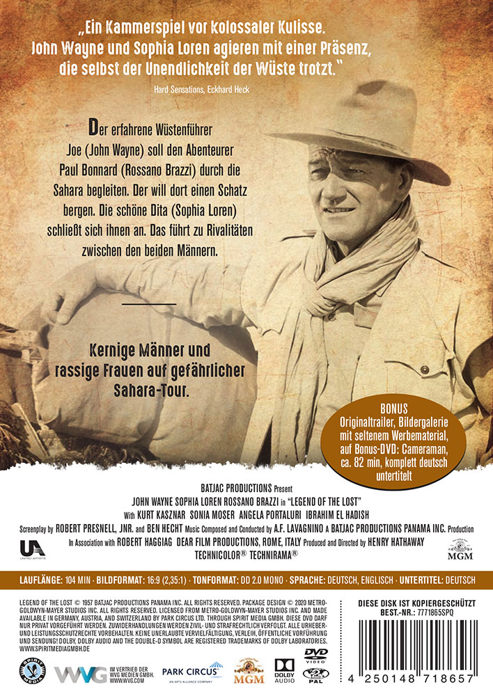 Die Stadt der Verlorenen (2Discs) - Komplettfassung - John Wayne