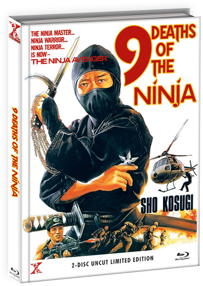 9 Deaths of the Ninja (Die 9 Leben der Ninja) (Blu-Ray+DVD) - Cover B - Mediabook - Limited 333 Edition
