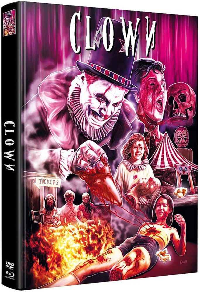 Clown - Willkommen im Kabinett des Schreckens - Mediabook (Wattiert) (Blu-Ray) (2Discs)- Limited 500 Edition