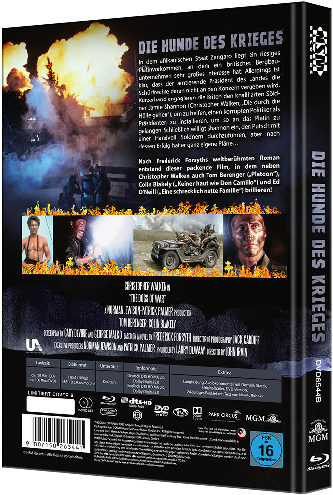 Hunde des Krieges (Blu-Ray+DVD) - Cover B - Mediabook - Limited 111 Edition