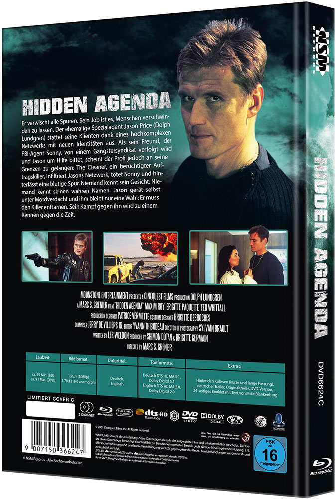 Hidden Agenda (Blu-Ray+DVD) - Cover C - Mediabook - Limited 99 Edition - 2K Remastered Hidden Agenda (Blu-Ray+DVD) - Cover C - Mediabook - Limited 99 Edition - 2K Remastered
