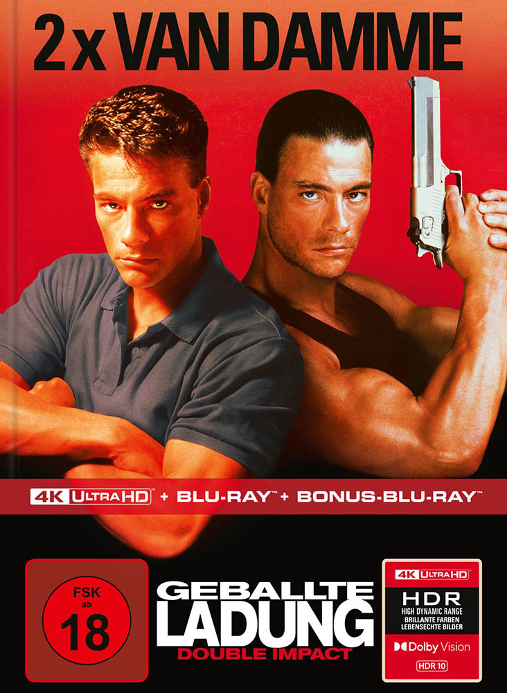 Geballte Ladung - Double Impact (4K UHD+2Blu-Rays) - Cover A - Mediabook - Limited Edition