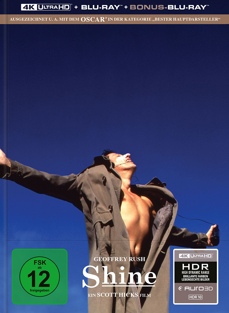 Shine - Der Weg ins Licht (4K UHD+2Blu-Rays) - Mediabook - Limited Edition