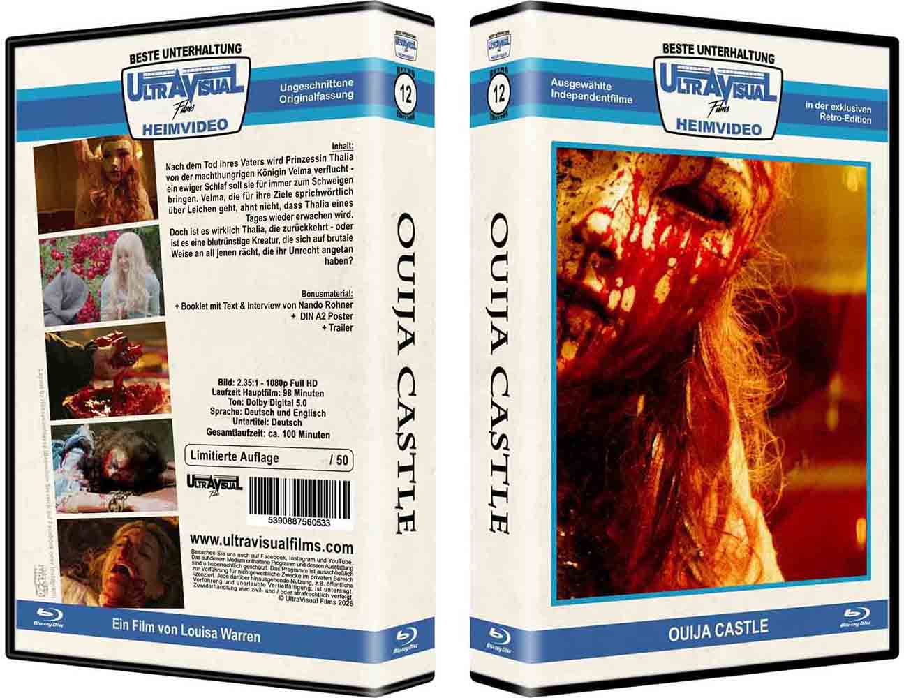 Ouija Castle (Blu-Ray) - Retro Edition inkl. Poster - Limited 50 Edition