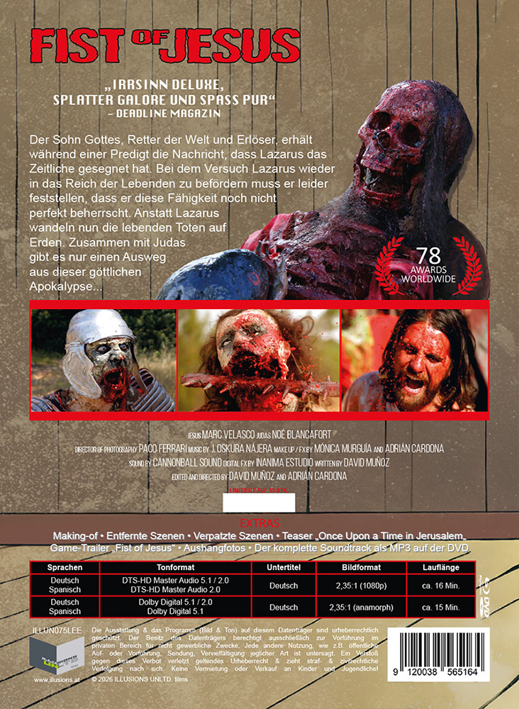 Fist Of Jesus [Kurzfilm] (Blu-Ray+DVD) - Cover E - Mediabook - Limited 55 Edition