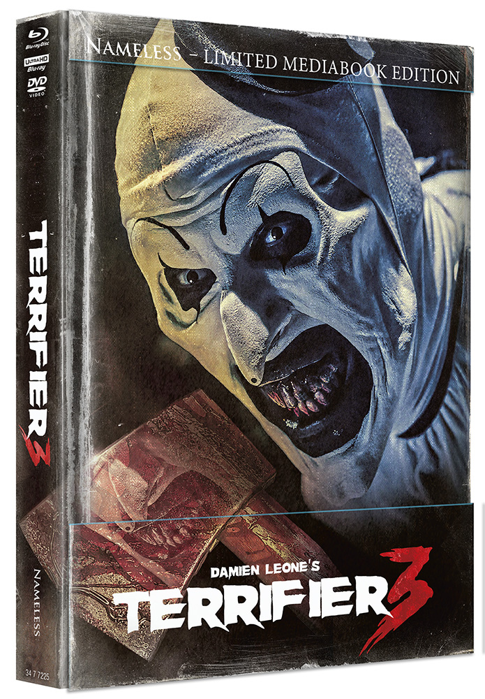 Terrifier 3 (4K UHD) (3Discs) - Cover G - Mediabook (Wattiert) - Limited 1000 Edition Terrifier 3 (4K UHD) (3Discs) - Cover G - Mediabook (Wattiert) - Limited 1000 Edition