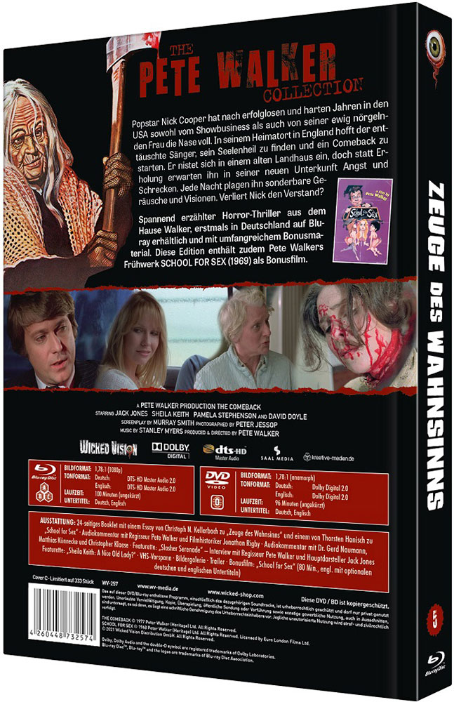 Zeuge des Wahnsinns (Blu-Ray+DVD) - Cover C - Mediabook - Limited 333 Edition Zeuge des Wahnsinns (Blu-Ray+DVD) - Cover C - Mediabook - Limited 333 Edition