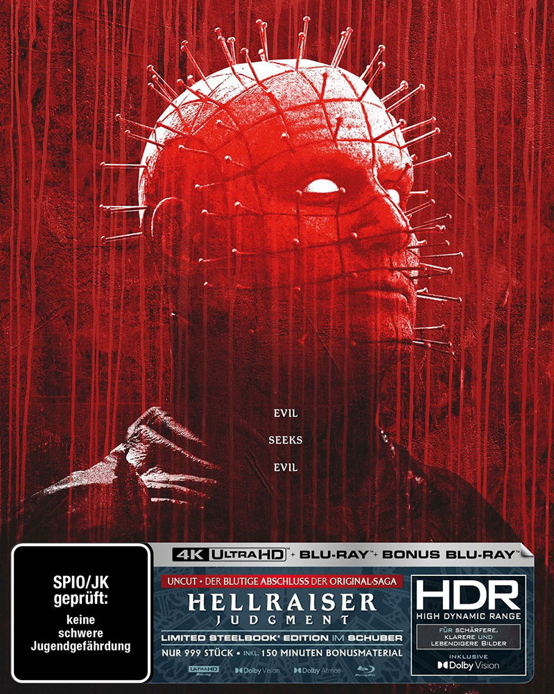 Hellraiser: Judgment (4K UHD+2Blu-Rays) - Cover A - Steelbook - Limited 999 Edition
