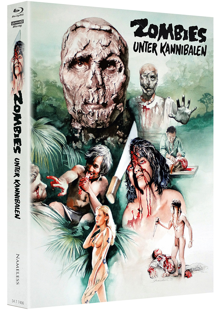 Zombies unter Kannibalen (4K UHD+2Blu-Rays+CD) - Cover E - Mediabook - Limited 666 Edition Zombies unter Kannibalen (4K UHD+2Blu-Rays+CD) - Cover E - Mediabook - Limited 666 Edition