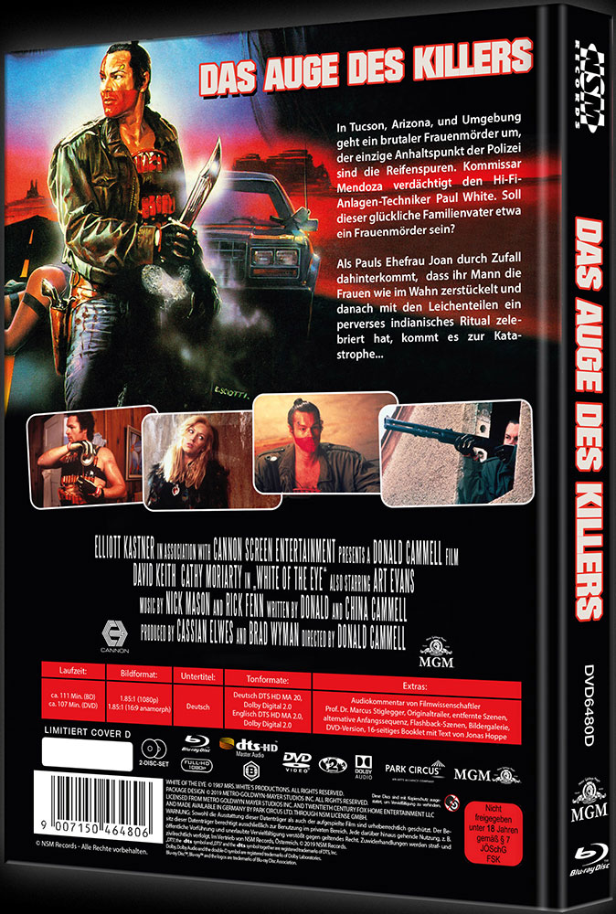 Das Auge des Killers (Blu-Ray+DVD) - Cover D - Mediabook - Limited 111 Edition - Uncut