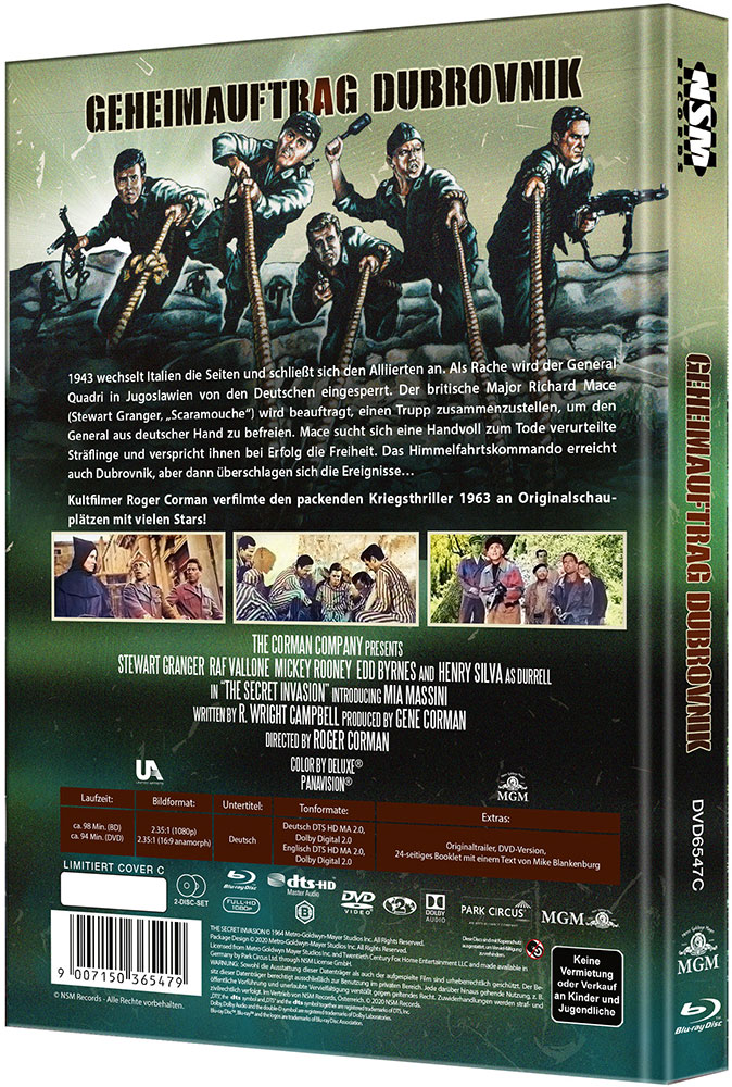 Geheimauftrag Dubrovnik (Blu-Ray+DVD) - Cover C - Mediabook - Limited 111 Edition