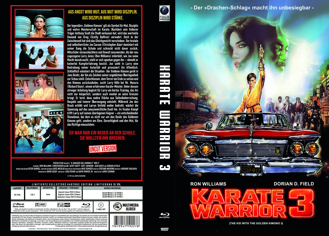 Karate Warrior 3 (Blu-Ray) - große Hartbox - Limited 33 Edition
