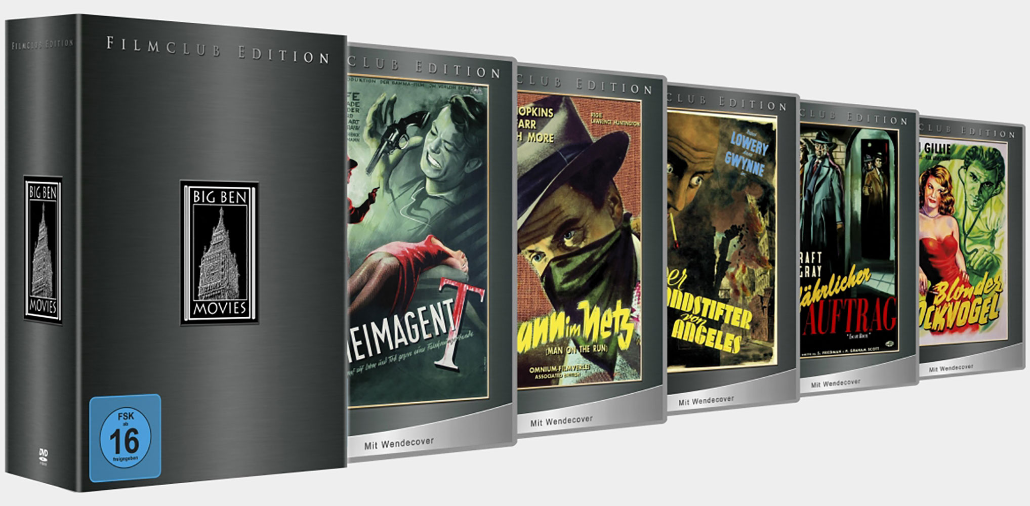 Filmclub Box #04 - Noir (5DVD) (Geheimagent T, Mann im Netz, Brandstifter von Los Angeles, Gefährlicher Auftrag & Blonder Lockvogel) Filmclub Box #04 - Noir (5DVD) (Geheimagent T, Mann im Netz, Brandstifter von Los Angeles, Gefährlicher Auftrag & Blonder Lockvogel)
