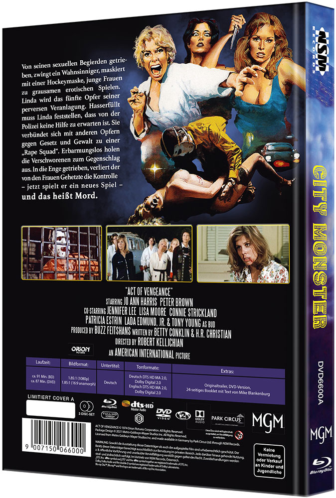 City Monster (Act Of Vengeance) (Blu-Ray+DVD) - Cover A - Mediabook - Limited 222 Edition City Monster (Act Of Vengeance) (Blu-Ray+DVD) - Cover A - Mediabook - Limited 222 Edition