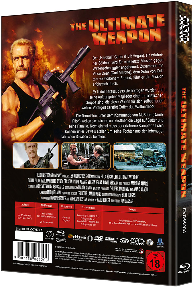 Ultimate Weapon (Blu-Ray+DVD) - Cover A - Mediabook - Limited 222 Edition- 2K Remastered - Uncut Ultimate Weapon (Blu-Ray+DVD) - Cover A - Mediabook - Limited 222 Edition- 2K Remastered - Uncut