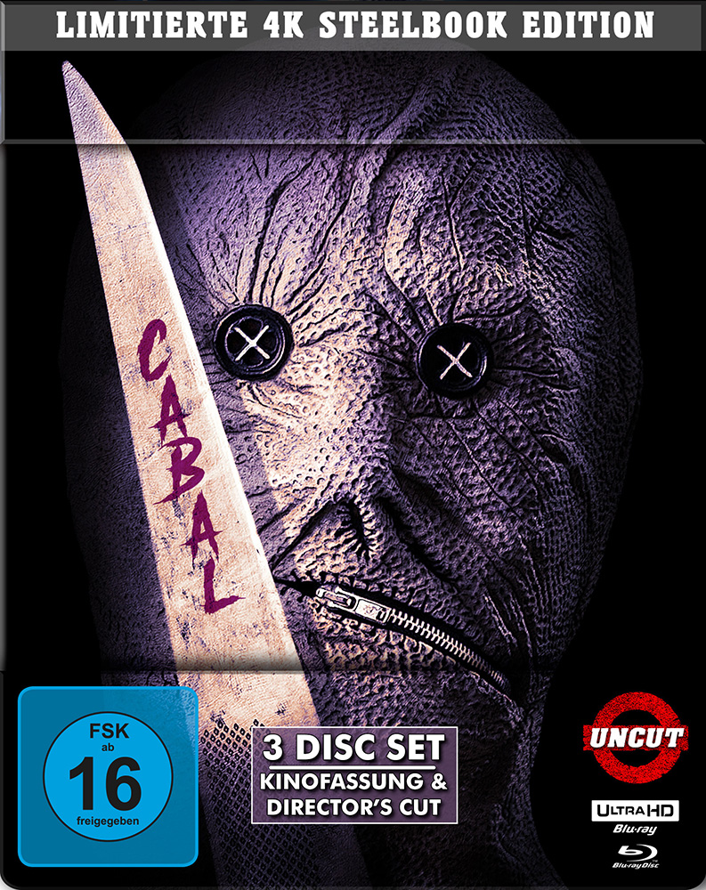 Cabal - Die Brut der Nacht (4K UHD+2Blu-Rays) - 35th Anniversary Limited SteelBook Edition Cabal - Die Brut der Nacht (4K UHD+2Blu-Rays) - 35th Anniversary Limited SteelBook Edition