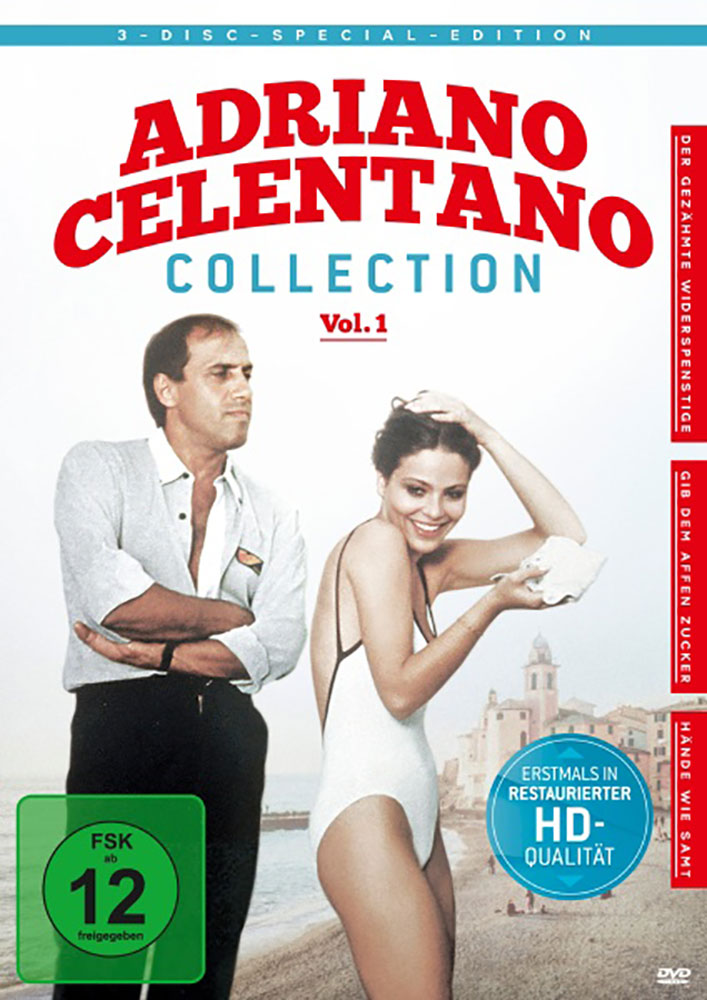 Adriano Celentano - Collection Vol. 1 (3DVD) (Der gezähmte Widerspenstige, Gib dem Affen Zucker & Hände wie Samt) Adriano Celentano - Collection Vol. 1 (3DVD) (Der gezähmte Widerspenstige, Gib dem Affen Zucker & Hände wie Samt)