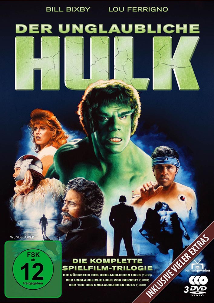 Der unglaubliche Hulk - Die komplette Spielfilm-Triologie von 1988-1990 (3DVDs)