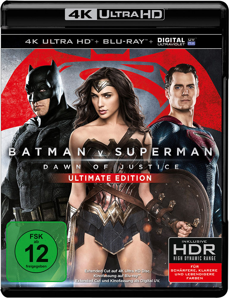 Batman v Superman: Dawn Of Justice (4K UHD+Blu-Ray) - Ultimate Edition Batman v Superman: Dawn Of Justice (4K UHD+Blu-Ray) - Ultimate Edition