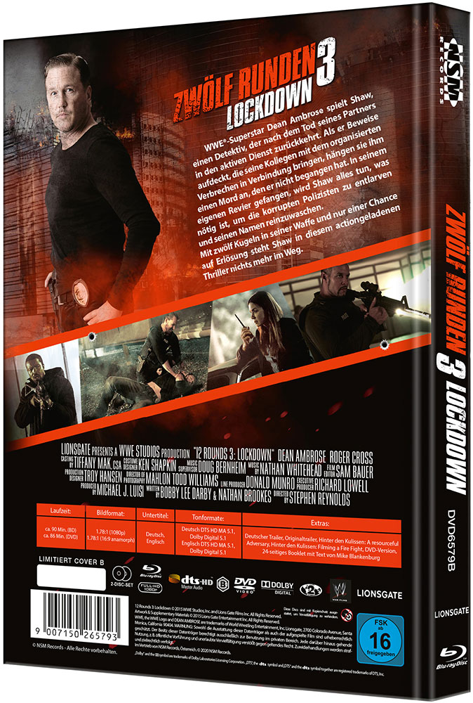 Zwölf Runden 3 - Lockdown (Blu-Ray+DVD) - Cover B - Mediabook - Limited 333 Edition Zwölf Runden 3 - Lockdown (Blu-Ray+DVD) - Cover B - Mediabook - Limited 333 Edition