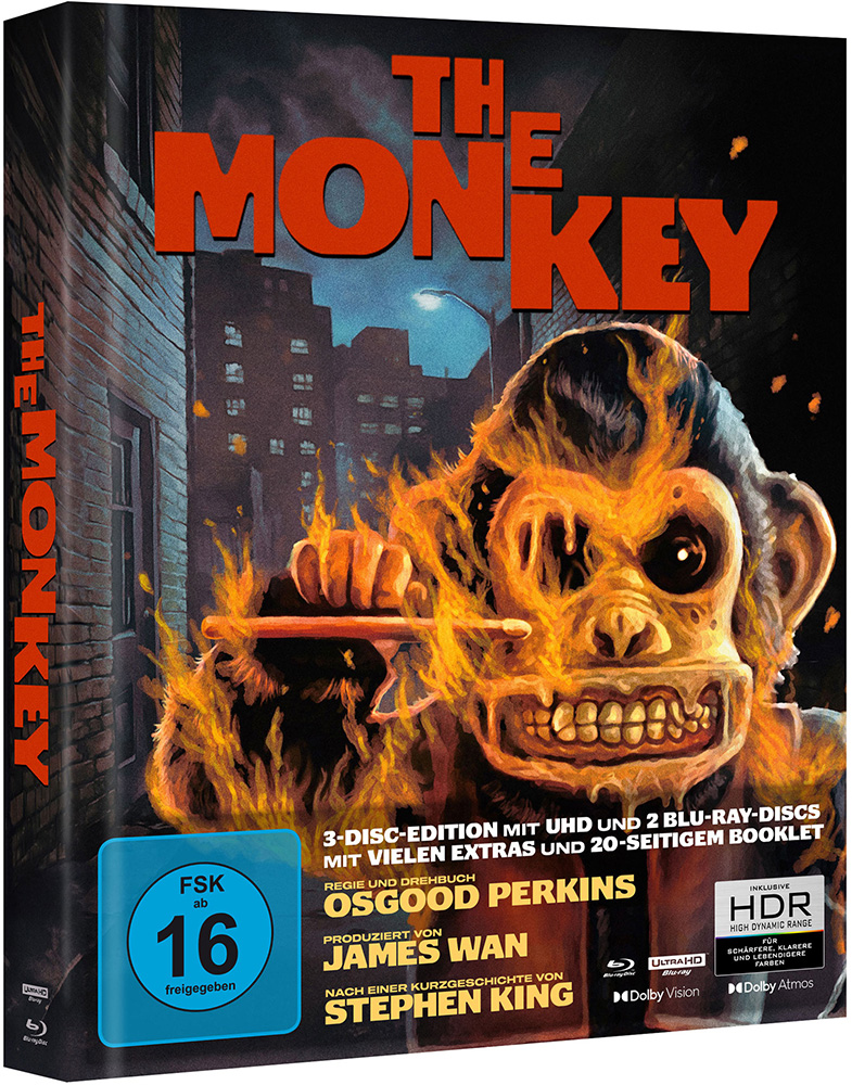 The Monkey (4K UHD+Blu-Ray) (3Discs) - Mediabook - Limited Edition