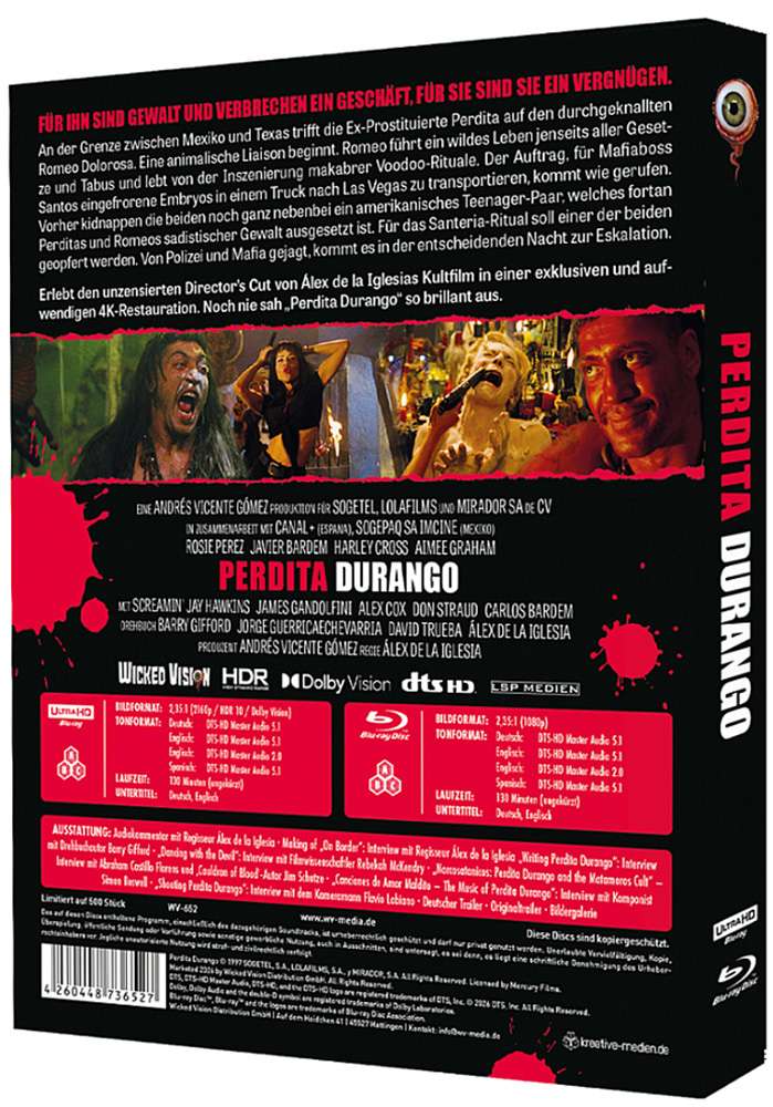Perdita Durango (4K UHD+Blu-Ray) - Limited Edition - Scanavo Box
