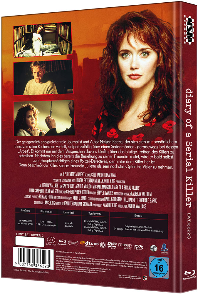 Diary of a Serial Killer (BD+DVD) - Cover C - Mediabook - Limited 99 Edition - 2K Remastered - Uncut Diary of a Serial Killer (BD+DVD) - Cover C - Mediabook - Limited 99 Edition - 2K Remastered - Uncut