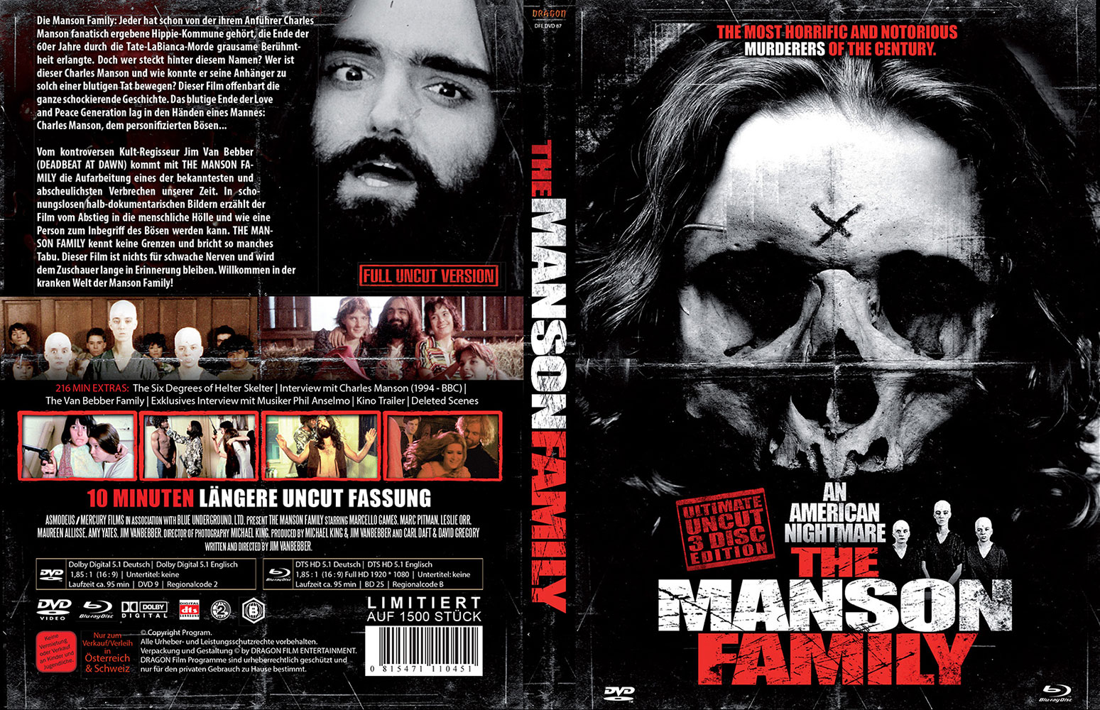 The Manson Family (2DVD+Blu-Ray) - Mediabook - Uncut (10min längere Fassung)