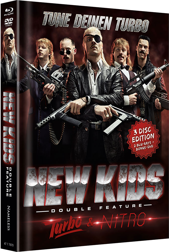 New Kids - Double Feature - Cover B - Mediabook (2Blu-Ray+DVD) - Limited 333 Edition New Kids - Double Feature - Cover B - Mediabook (2Blu-Ray+DVD) - Limited 333 Edition