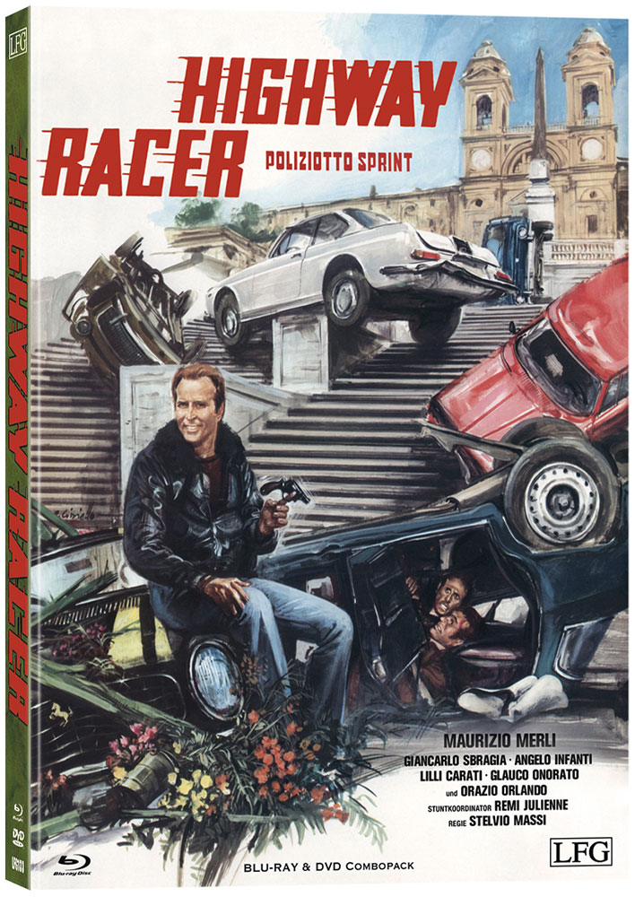 Highway Racer (Poliziotto Sprint) (Blu-Ray+DVD) - Cover A - Mediabook - Limited 300 Edition