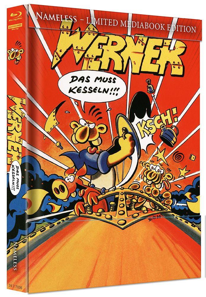 Werner - Das muss kesseln (4K UHD+Blu-Ray) - Cover A - Mediabook - Limited 333 Edition
