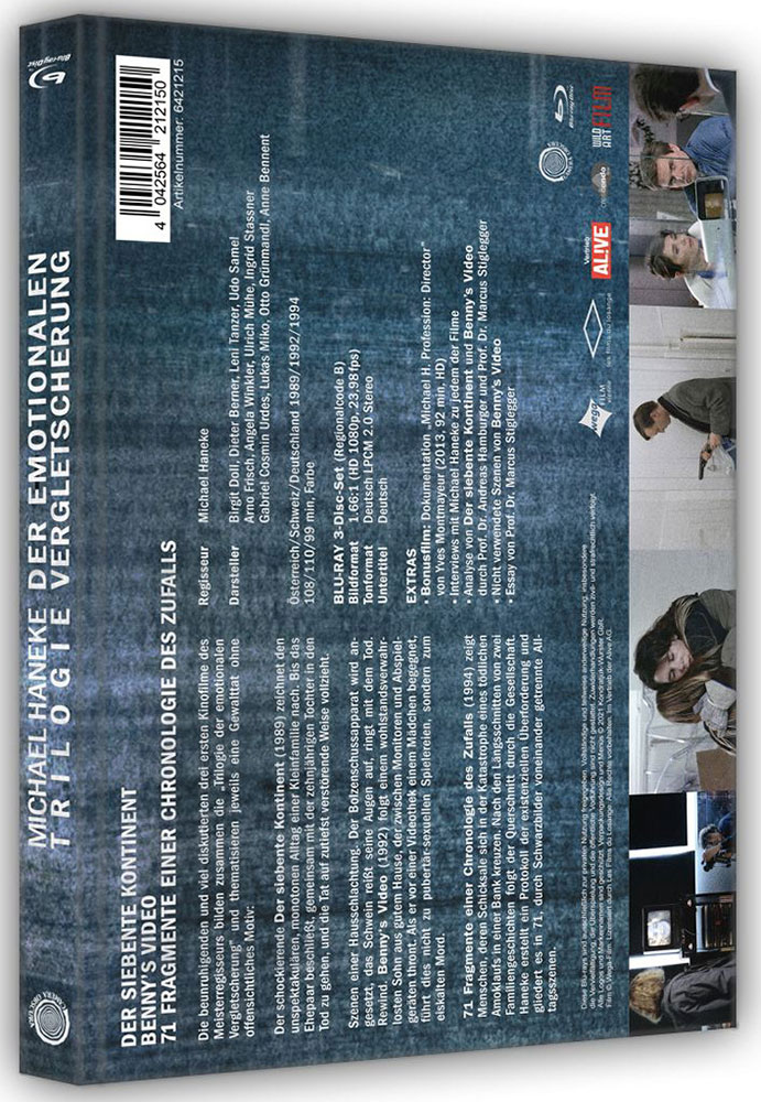 Michael Haneke - Trilogie der emotionalen Vergletscherung (Blu-Ray) (3Discs) - Mediabook