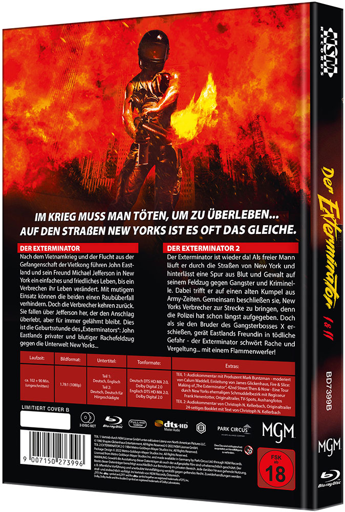 Exterminator 1 & 2 (Blu-Ray) (2Discs) - Cover B - Mediabook - Limited 222 Edition - Uncut Exterminator 1 & 2 (Blu-Ray) (2Discs) - Cover B - Mediabook - Limited 222 Edition - Uncut