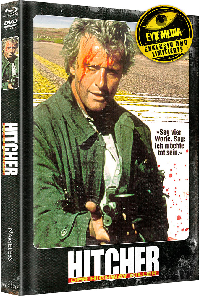 Hitcher - Der Highwaykiller (Blu-Ray+DVD) - Mediabook - Limited 555 Edition - Uncut