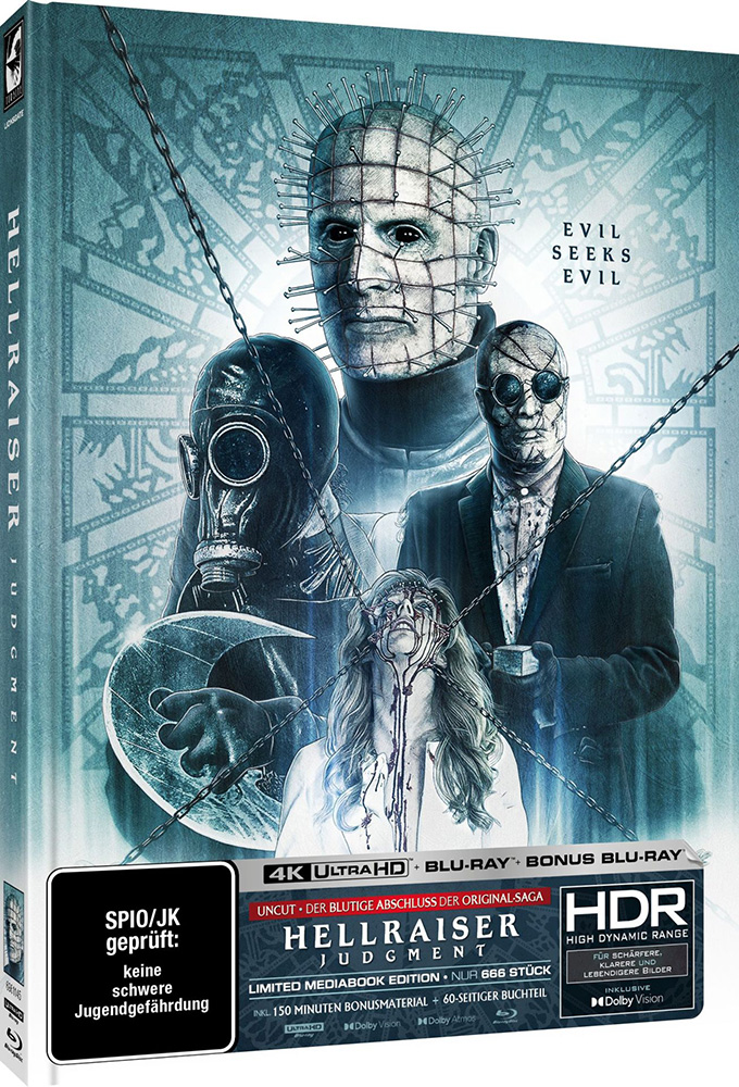 Hellraiser: Judgment (4K UHD+2Blu-Rays) - Cover B - Mediabook - Limited 666 Edition Hellraiser: Judgment (4K UHD+2Blu-Rays) - Cover B - Mediabook - Limited 666 Edition
