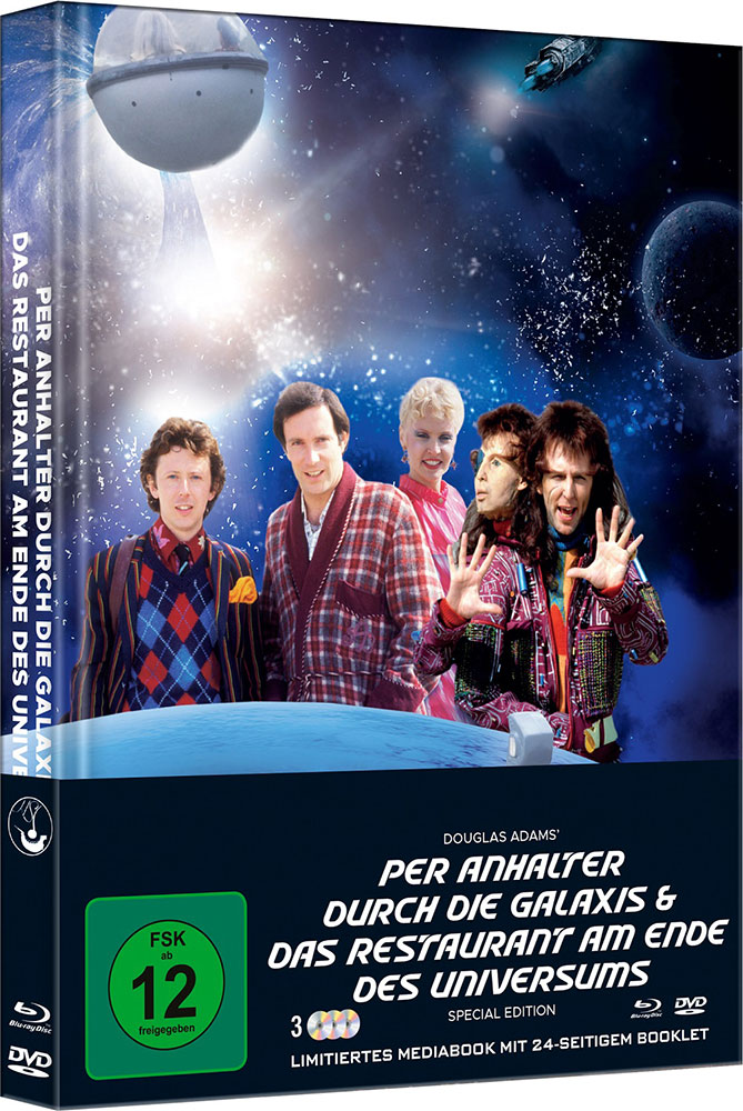 Per Anhalter durch die Galaxis & Das Restaurant am Ende des Universum - Cover B - Mediabook (Blu-Ray+DVD) (3Discs) - Limited 333 Edition Per Anhalter durch die Galaxis & Das Restaurant am Ende des Universum - Cover B - Mediabook (Blu-Ray+DVD) (3Discs) - Limited 333 Edition