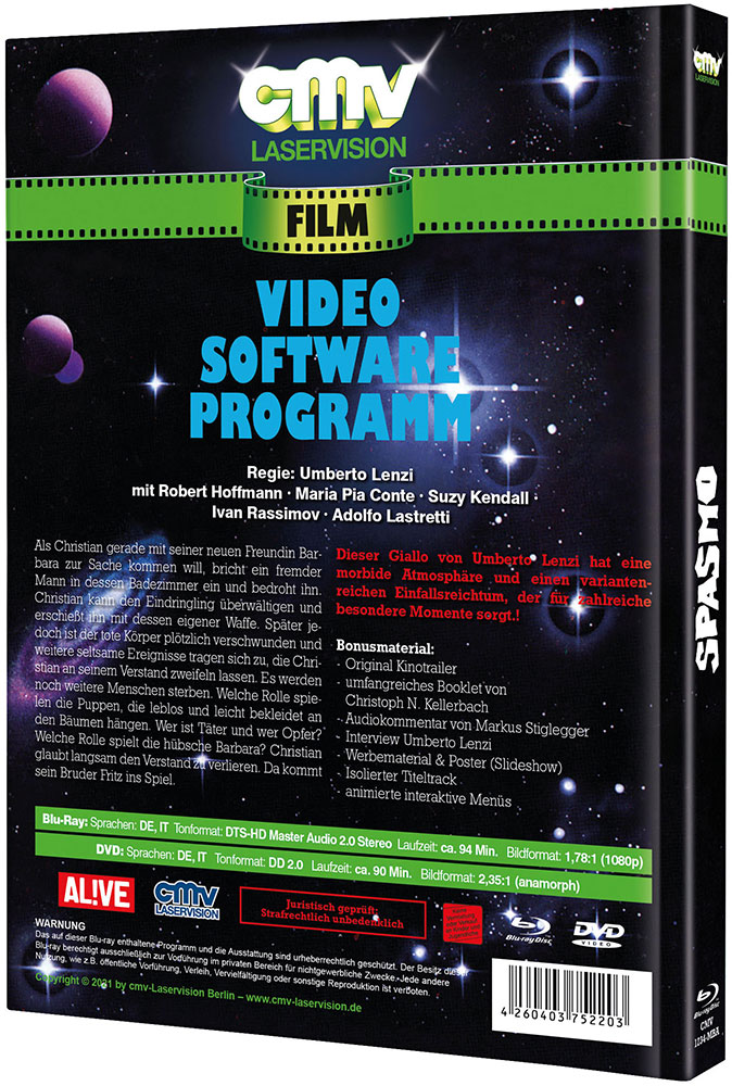 Spasmo (Blu-Ray+DVD) - Mediabook - Limited 666 Edition Spasmo (Blu-Ray+DVD) - Mediabook - Limited 666 Edition