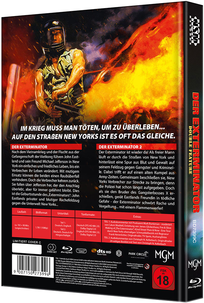 Exterminator 1 & 2 (Blu-Ray) (2Discs) - Cover C - Mediabook - Limited 222 Edition - Uncut Exterminator 1 & 2 (Blu-Ray) (2Discs) - Cover C - Mediabook - Limited 222 Edition - Uncut
