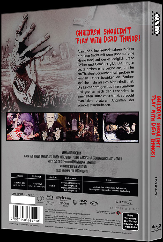 Children Shouldnt Play With Dead Things (Blu-Ray+DVD) - Cover F - Mediabook - Limited 111 Edition