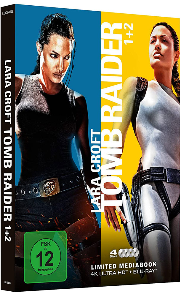 Lara Croft - Tomb Raider 1&2 (4K UHD+Blu-Ray) (4Discs) - Mediabook - Limited Edition