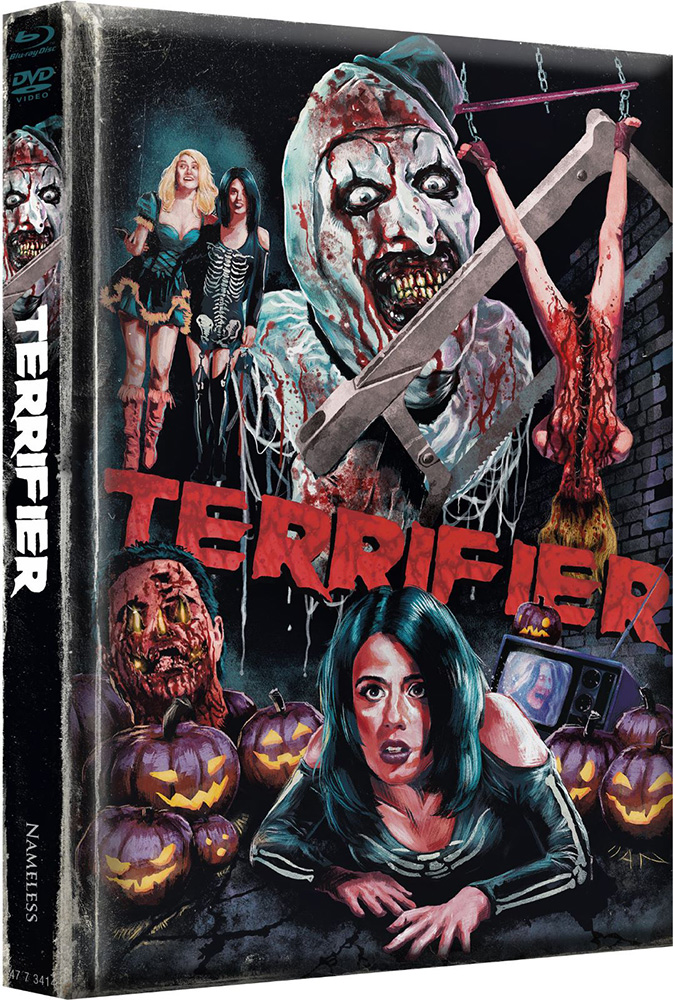 Terrifier 1 - Cover K - Mediabook (Wattiert) - (Blu-Ray+DVD) - Limited 1222 Edition